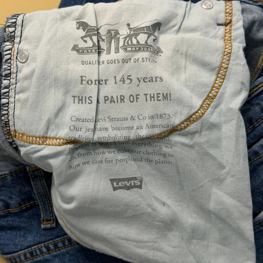 Levi's 559 Relaxed Straight Jeans Men 38x30 Medium Blue‎ Denim 100% Cotton